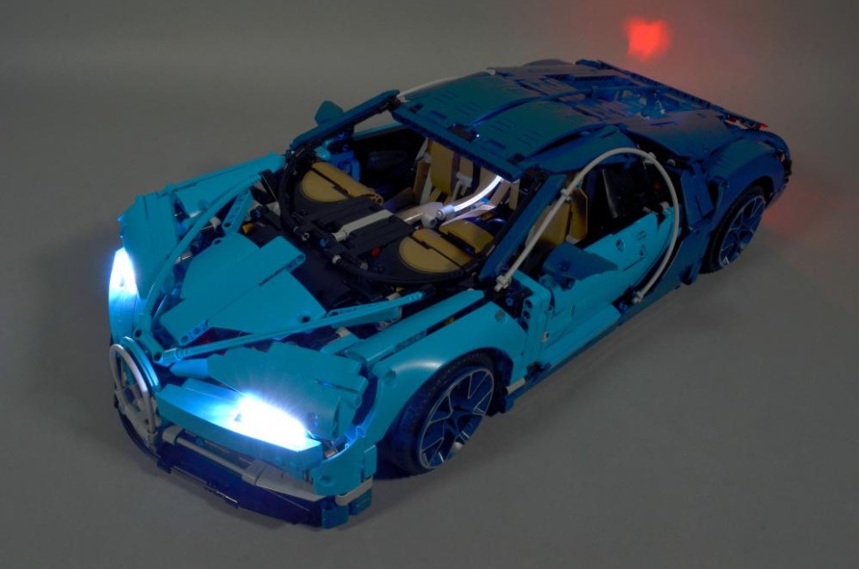 lego bugatti lights