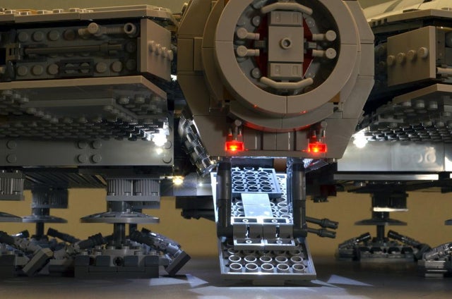 Motorized Boarding Ramp for the LEGO UCS Millennium Falcon Light and Sound Kit | Brickstuff